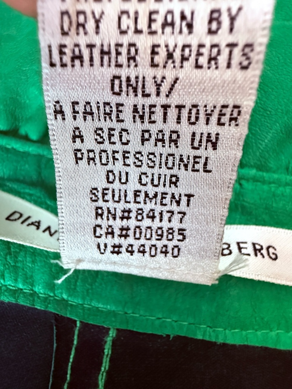 Diane Von Furstenberg Emerald Green High-Waisted Leather Shorts with Tie Belt - Picture 9 of 14